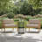 Nathan Outdoor 3-Piece Acacia Wood Conversation Set With Woven Rope & Cushions-124486337