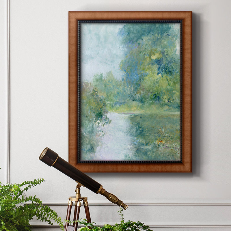 Toile encadrée de qualité supérieure Tranquil Stream II - prête à être accrochée, H 20 po x l 16 po x P 2,5 po