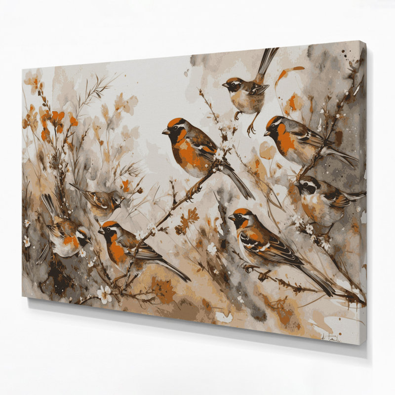 «Birds Rufous», H 24 po x l 36 po