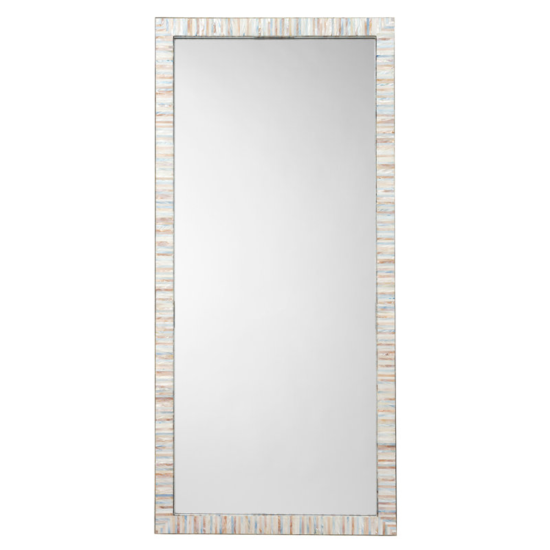 Heron Rectangle Stone Framed Mirror