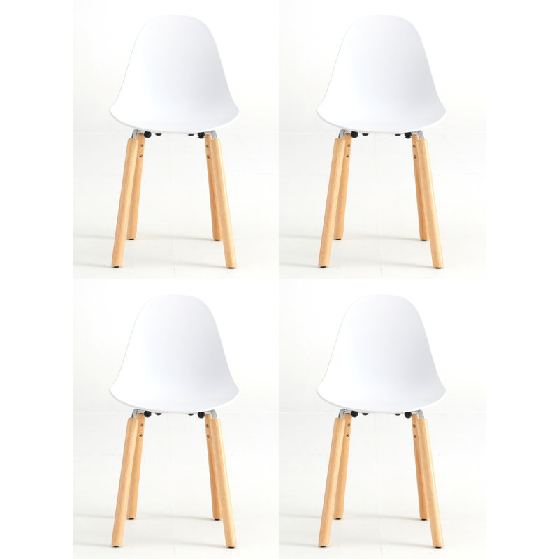 Chaise d'appoint Ta - Base Yi - Noir, Blanc / Naturel