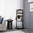Accent Portable Garment Rack, Clothes Valet Stand With Storage Organizer, Elegant Black Finish For Modern Homes-209527870