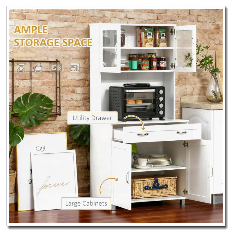 Kitchen Pantry Freestanding Storage Cabinet