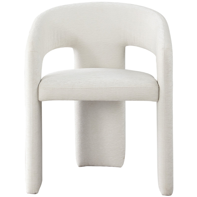 Hollerman Rendition Dining Chair, Cream Polyester Fabric