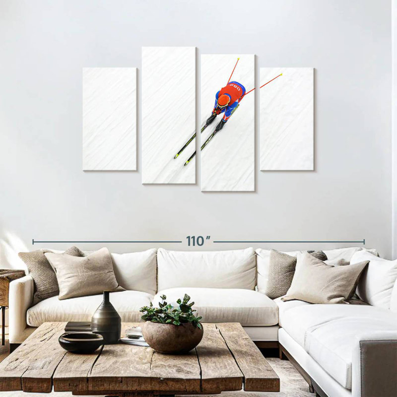 Skieur de biathlon Sirec, H 48 po x l 75 po