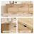 Fluted 7 Drawer Dresser, 52 Inch Wide Modern Wood Chest For Bedroom And Living Room, Curved Profile Design, TV Stand & Storage Organizer, TV Stand-1541203558
