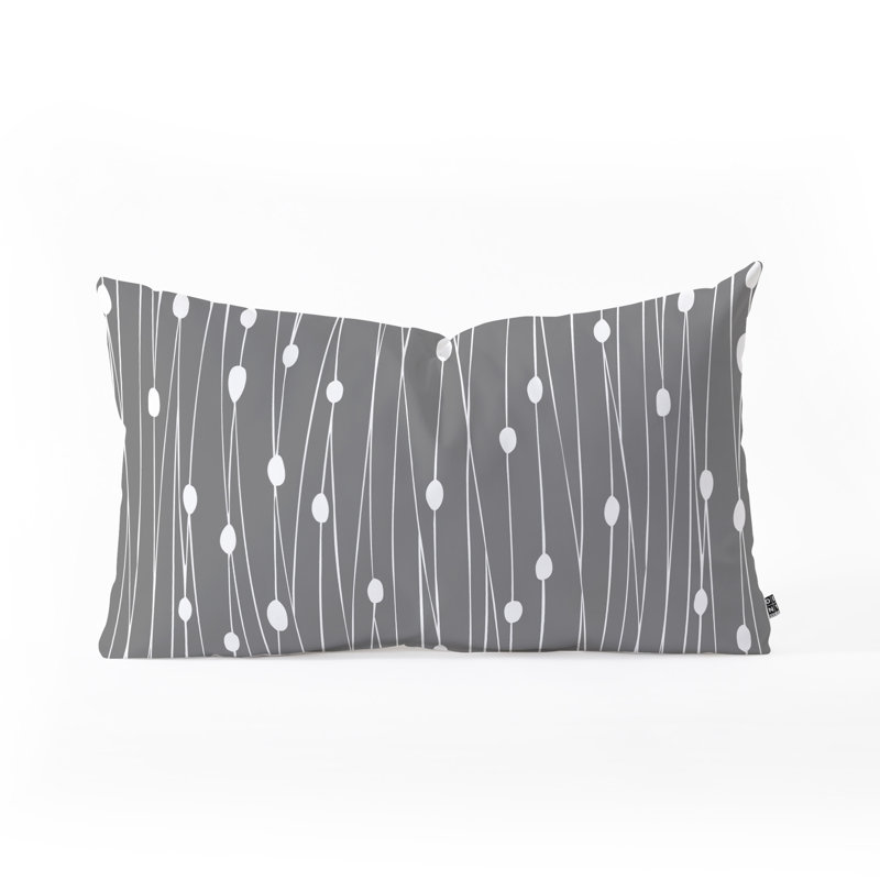  Coussin lombaire intérieur / extérieur intriqué, Bleu, H 16 po x l 26 po