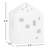 Urbania Lighthouse Town House, White, H: 4.9"