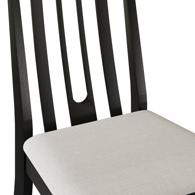 Ensemble repas 6 personnes Ocossio, Noir