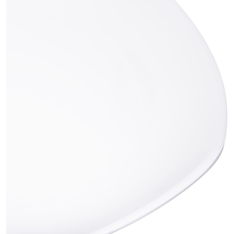 Assiette plate en mélamine 11,63 po, Blanc