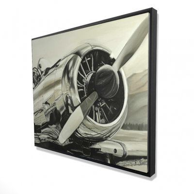 Vintage Aircraft Print On Canvas
