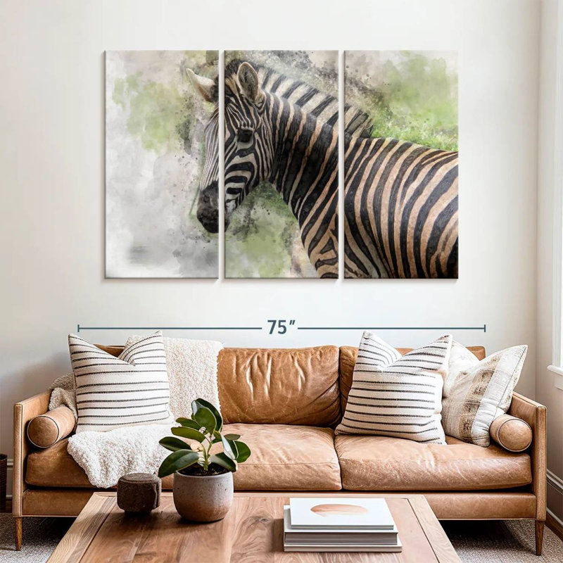 Brampt Magnificent Zebra, 42" H x 65" W