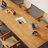 Brown Rectangular Solid Wood desk-108954481