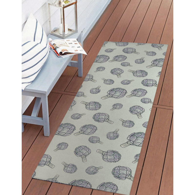 Tapis d'été Summer Artichaut, Tapis de couloir 2 pi 6 po x 8 pi