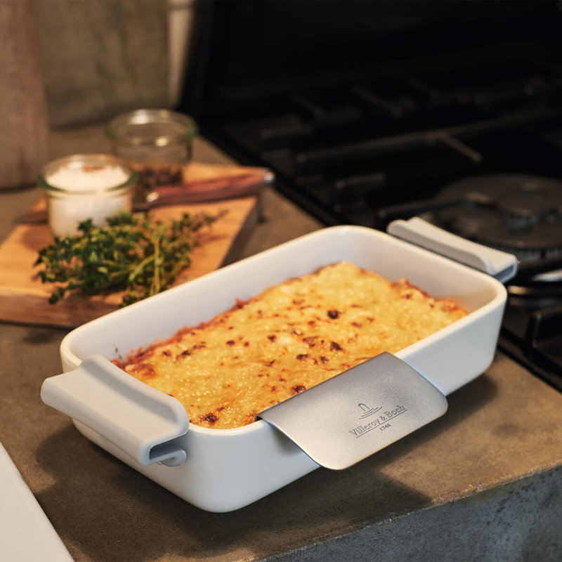 White Porcelain 9.5" x 5.5" Rectangular Baking Dish