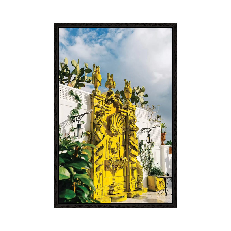 Positano IX by Bethany Young - Print on Canvas, 66.04cm H x 45.72cm W x 3.81cm D, Black Framed