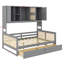 Lit de jour polyvalent en bois avec 2 tiroirs, une armoire et une tablette-1056522110-1056522107