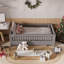 Lit plateforme simple en bois massif avec garde-corps, lits simples convertibles-615259275