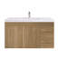 Ensemble de meuble-lavabo mural simple 42 po Doddridge-218792588