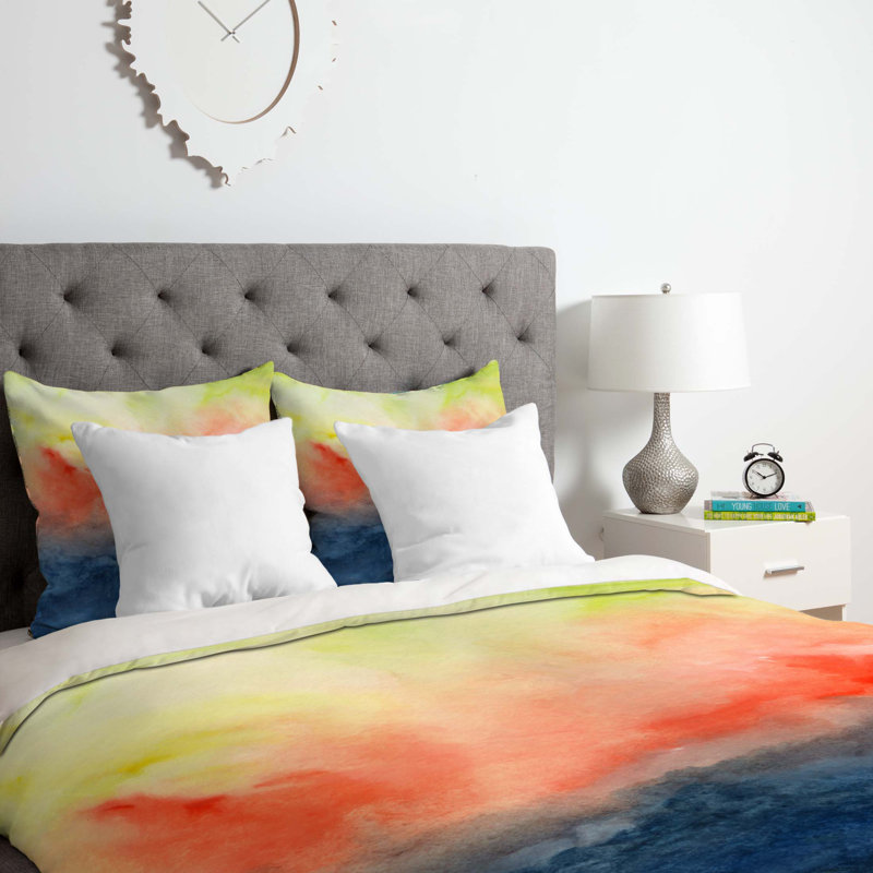 Jacqueline Maldonado Polyester Abstract Duvet Cover, Twin/Twin XL Duvet Cover + 1 Standard Sham