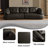 122.05'' 4-seater Cowhide Leather Sofa With Pillow Top Arm – Solid Wood Frame 600 Lbs Capacity, Tool-free Easy Assembly For Family Living Rooms-525635130