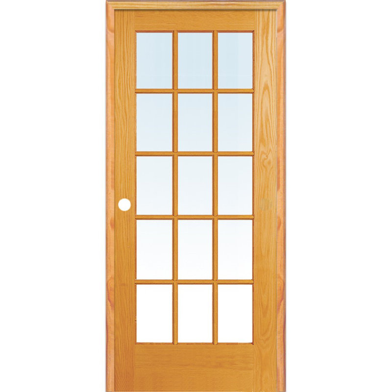 Portes françaises en verre, 30 po x 80 po, Côté droit
