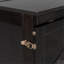Grand lit escamotable grand avec grands tiroirs et USB, espresso brossé