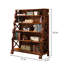 Bibliothèque rétro en bois massif
