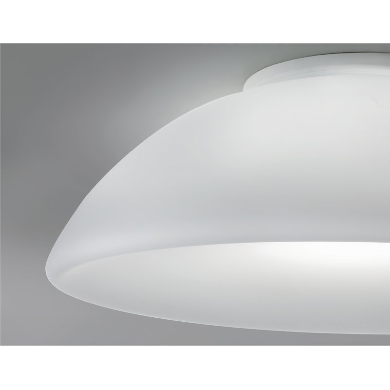 Infinita Ceiling/Wall Lamp 36 White Matt Glossy White E26 Ul, 2 Lights, 5" H x 14" W x 14" D