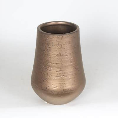 Vase de table en céramique brun Eastford