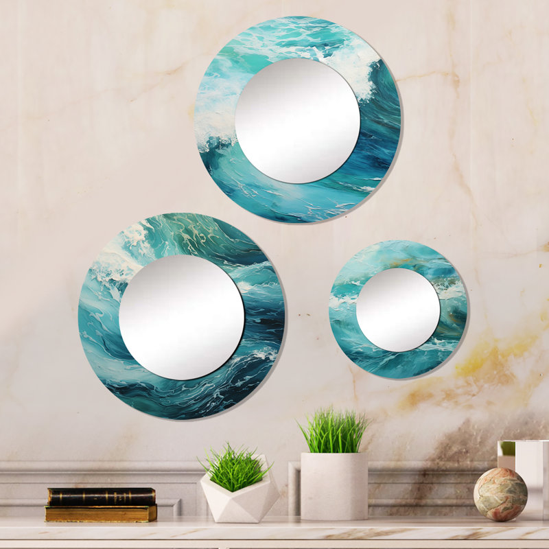 Devell Metal Round Mirror