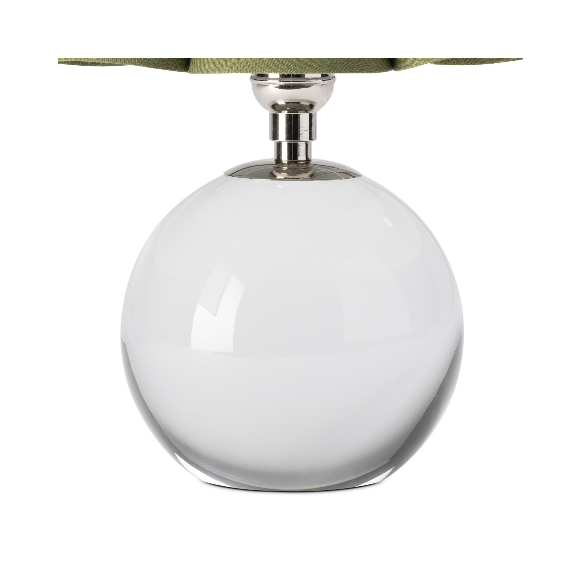 Giorgio Crystal Mini Lamp, Green, Silver
