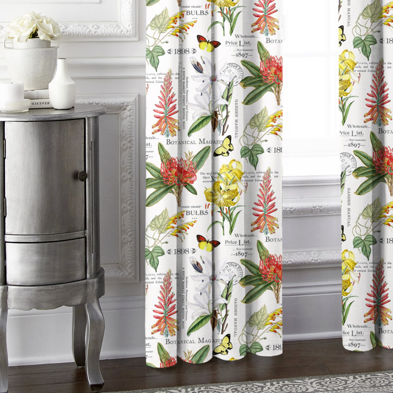 Mariella Cotton Curtain, 50" W x 108" L