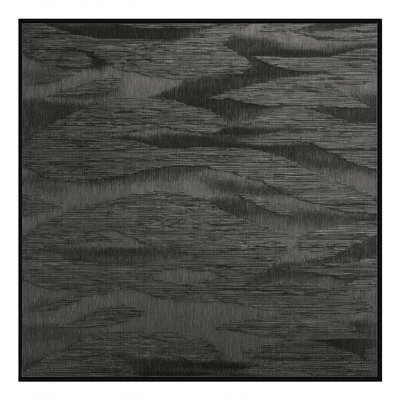Tapis abstrait gris lavable à la machine