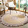 Abhay Hand Woven Jute/Cotton Rug in Light Beige/Ivory