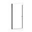 Porte de douche circulaire pivotante sans cadre avec verre trempé épais de 1/4 po (6 mm)