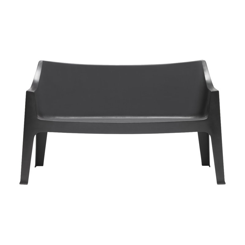 Plastic Bench, Anthracite Grey