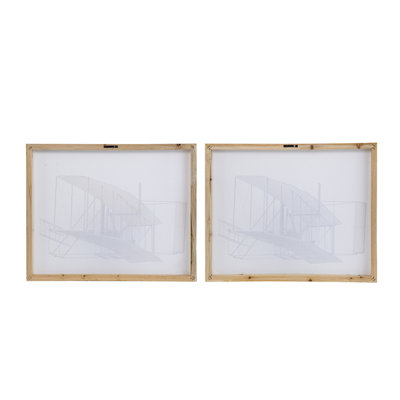 Set Of 2 Large Rectangular Diptych Wall Art, Wall Decor For Living Room Bedroom Office Hallway