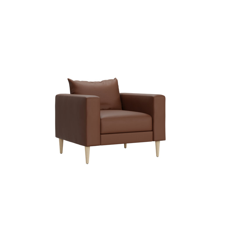 Essential Club Chair, Terra Cactus Leather, Natural