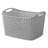 Whitmor Link Stitch Small Resin Form Shelf Tote - Flint Grey-92437817-92437816