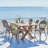 Colonial Rectangular Teak Solid Wood Outdoor Dining Table , 39.4 " D-14720290