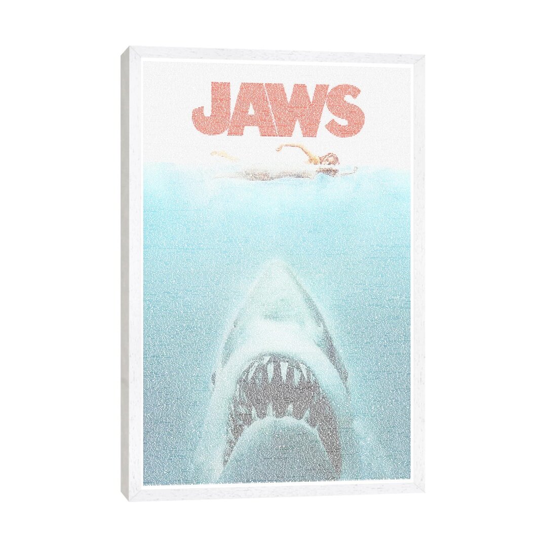 Leinwandbild - Grafikdruck „Jaws” von Robotic Ewe