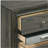 Grey 3-drawer Nightstand
