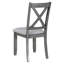 Ensemble de salle à manger 6 pièces en bois massif avec 4 chaises et banc pour la salle à manger-2104041146