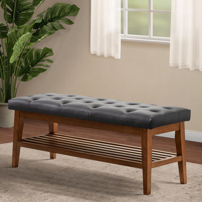 Banc de rangement rembourré Hahnville 