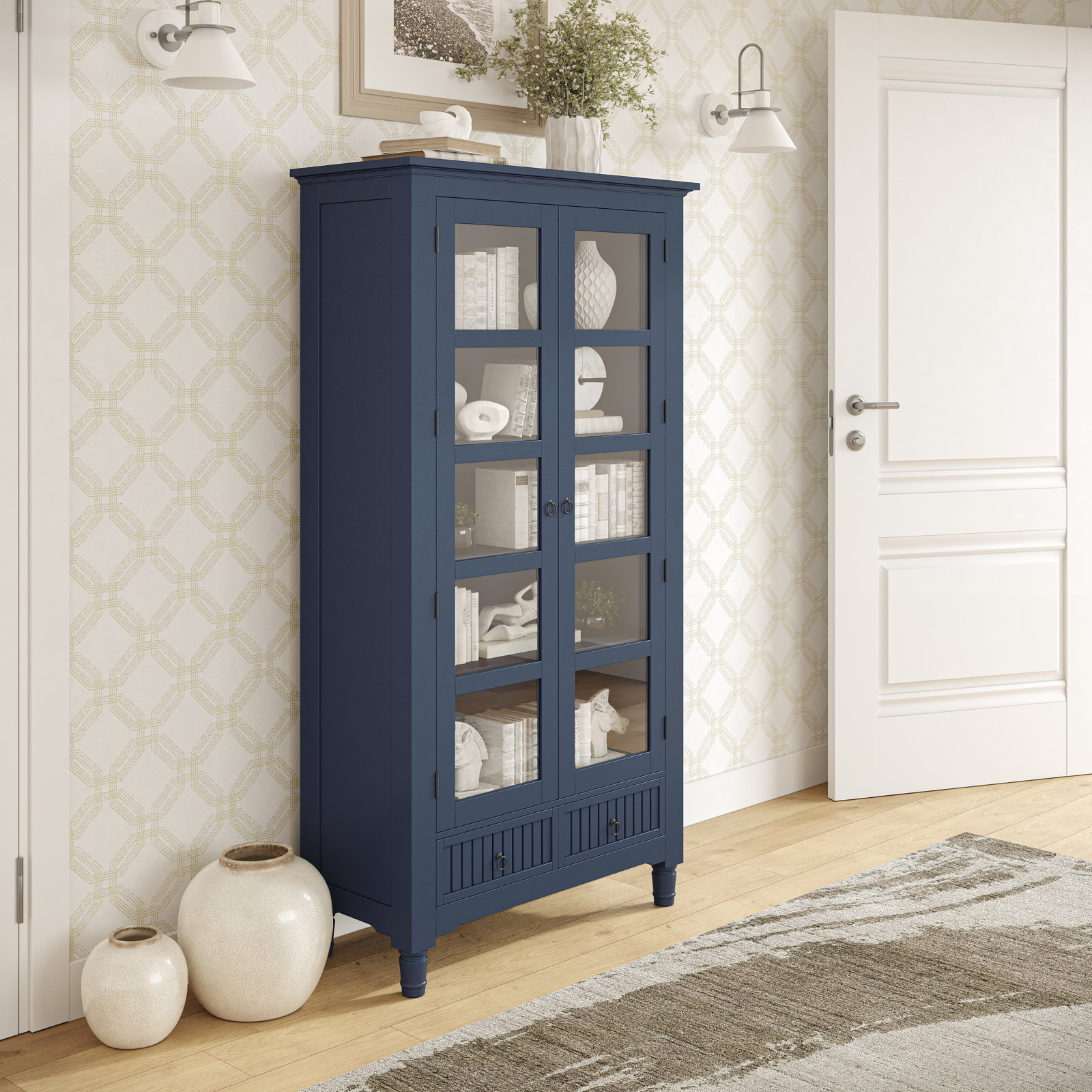 Pearce Accent Cabinet, Navy