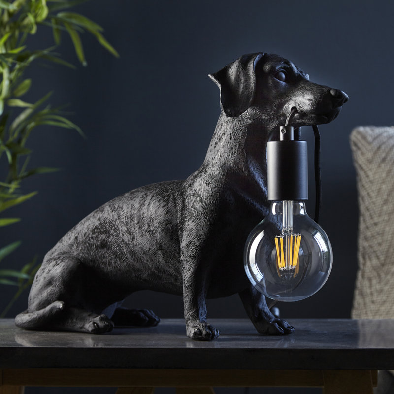 Towcester Resin Novelty Lamp, Black
