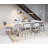 Geelong Stone Top Metal Base Dining Table