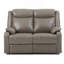 Causeuse contemporaine rembourrée grise-879266563