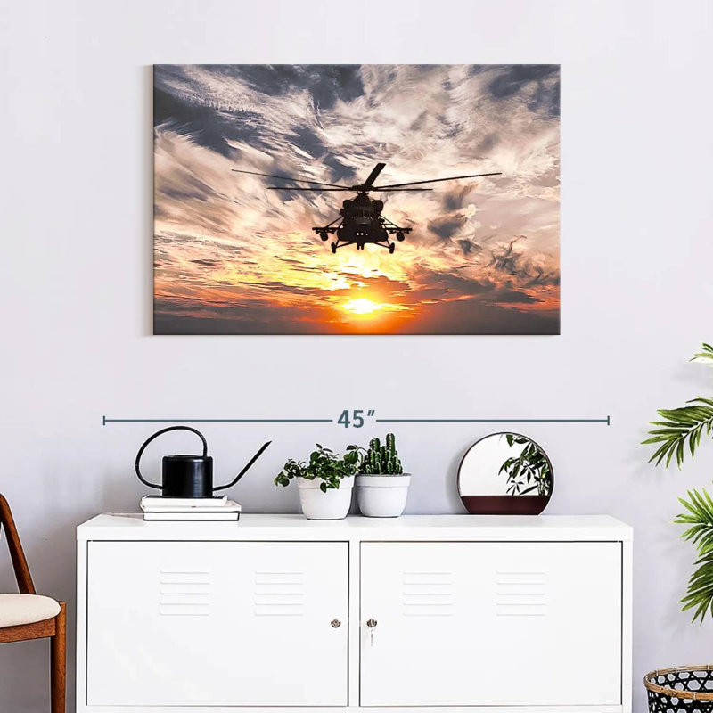 Mait Navy Helicopter, 24" H x 36" W